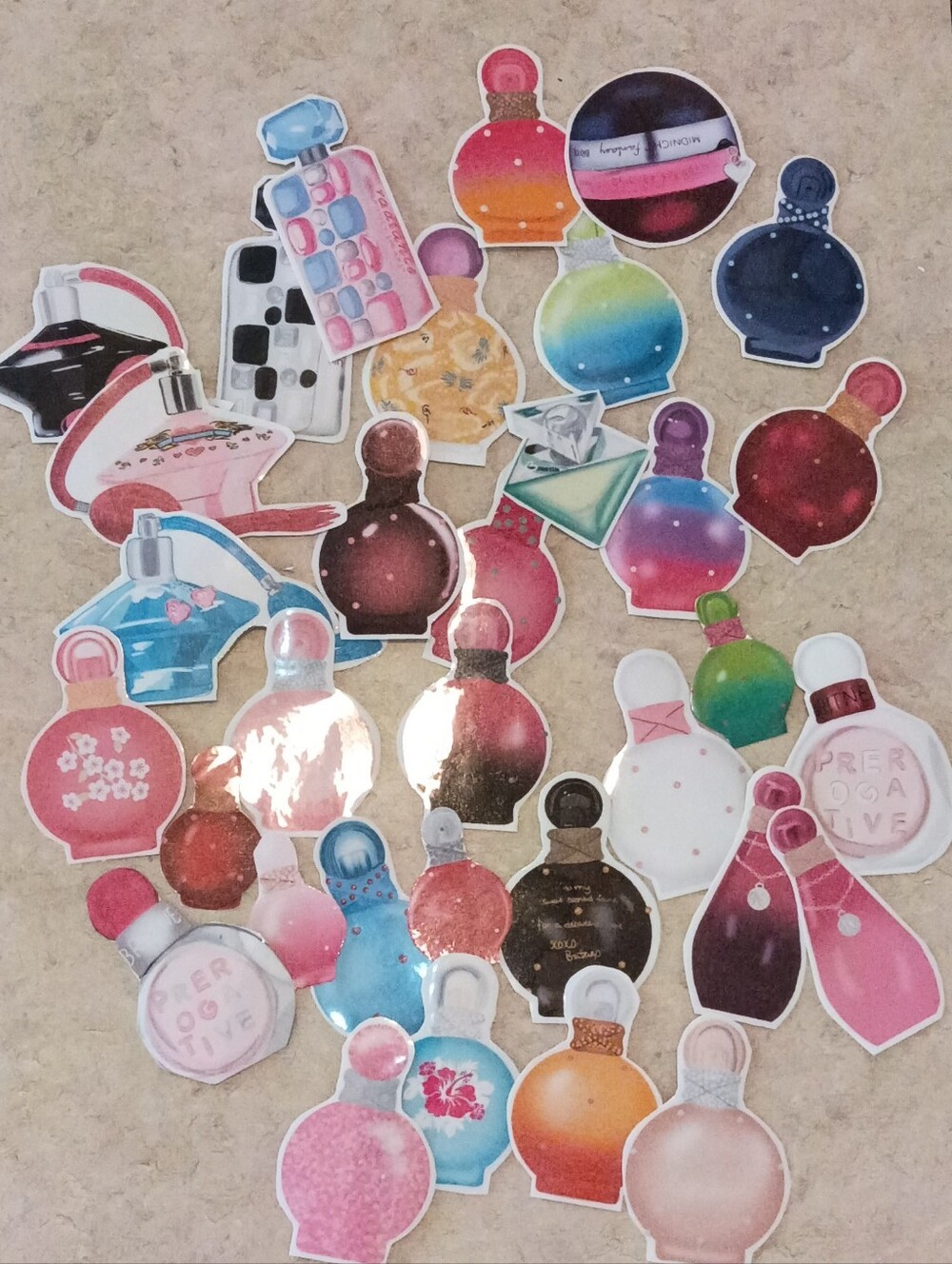 Britney Spears Perfume Bottle Sticker Set